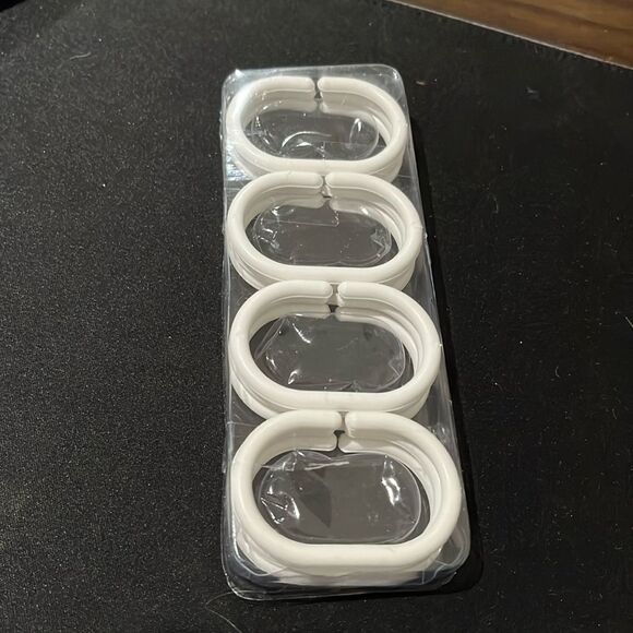 Other - Plastic shower hooks brand new white easy to use